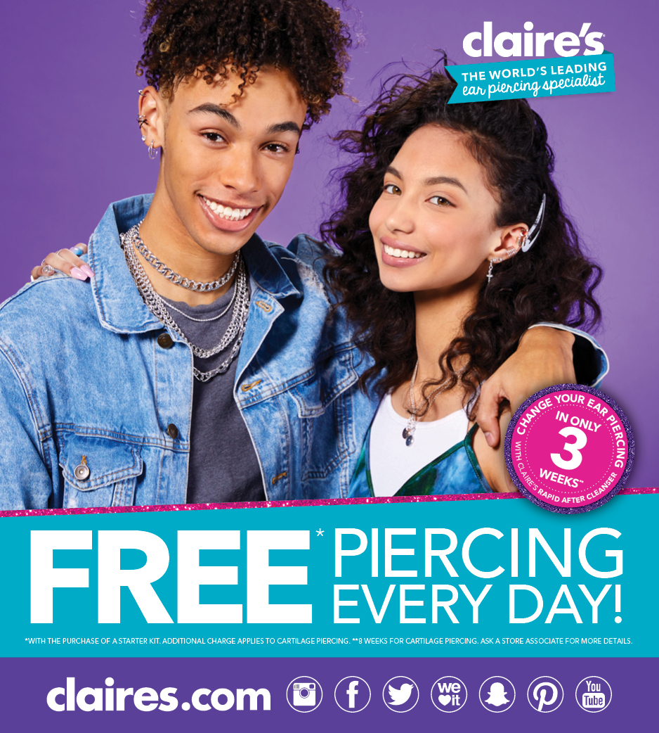 Claire's Piercing Deal